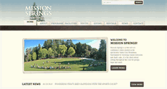 Desktop Screenshot of missionsprings.com