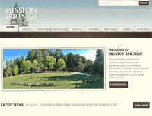 Tablet Screenshot of missionsprings.com